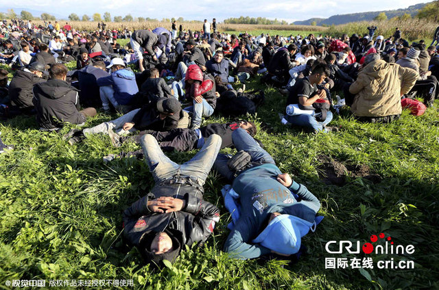 斯洛文尼亞限制入境難民數量 大批難民滯留