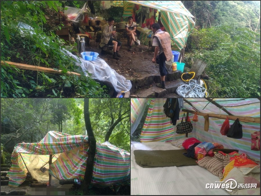 【焦點圖  顯示圖在稿件最下方】寧強金剛峽搬運工日背248斤 喝六斤水還渴