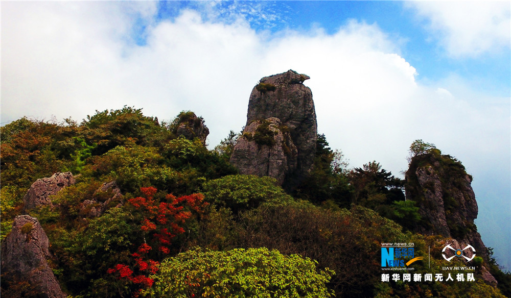 紅葉成最美點綴 航拍重慶紅池壩濕地之秋