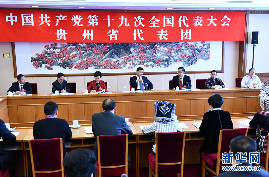 習近平參加黨的十九大貴州省代表團討論