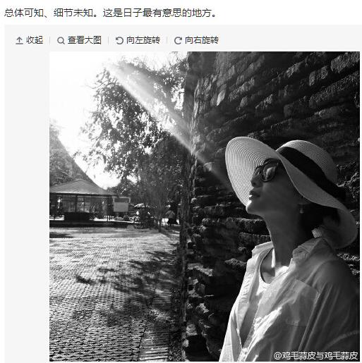 徐靜蕾穿白色長裙出遊 背影纖細似少女(圖)