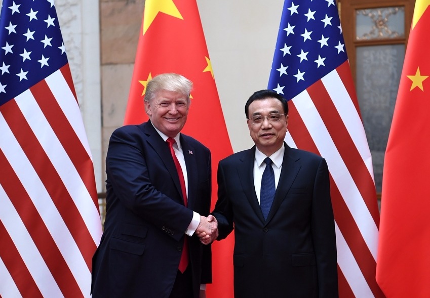 李克強會見美國總統特朗普