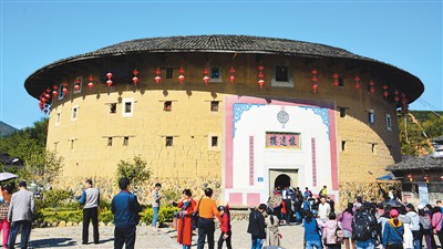福建永定：土樓冬季旅遊熱