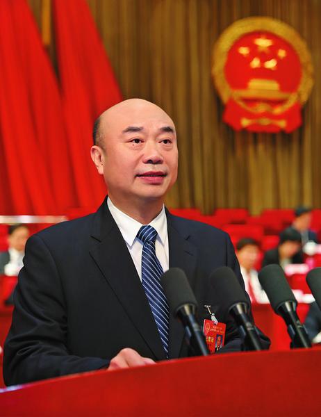 【２０１８陜西兩會專題　左上圖　顯示圖在稿件最下方】陜西省十三屆人大一次會議隆重開幕 胡和平主持 劉國中作政府工作報告
