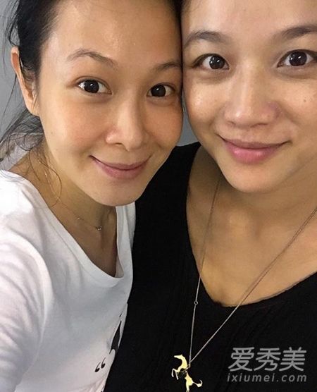 劉若英曬與湯唯素顏照 女神卸粧這個樣兒