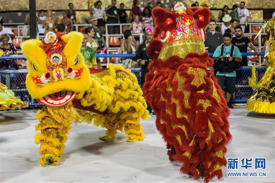 巴西老牌桑巴舞校以中國主題亮相裏約狂歡節