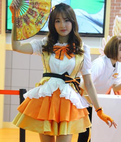 上海chinajoy展會 showgirl清新自然上演可愛風
