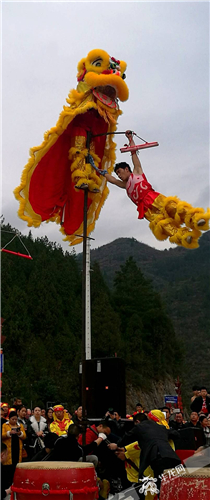 【區縣聯動】【黔江】【區縣聯動列表】黔江舉辦龍獅舞大賽 龍騰虎躍鬧元宵