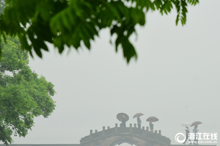 雨中西湖別樣美
