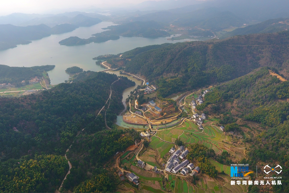 航拍湖北“美麗鄉村”王衝村 看昔日落後小山村華麗轉身