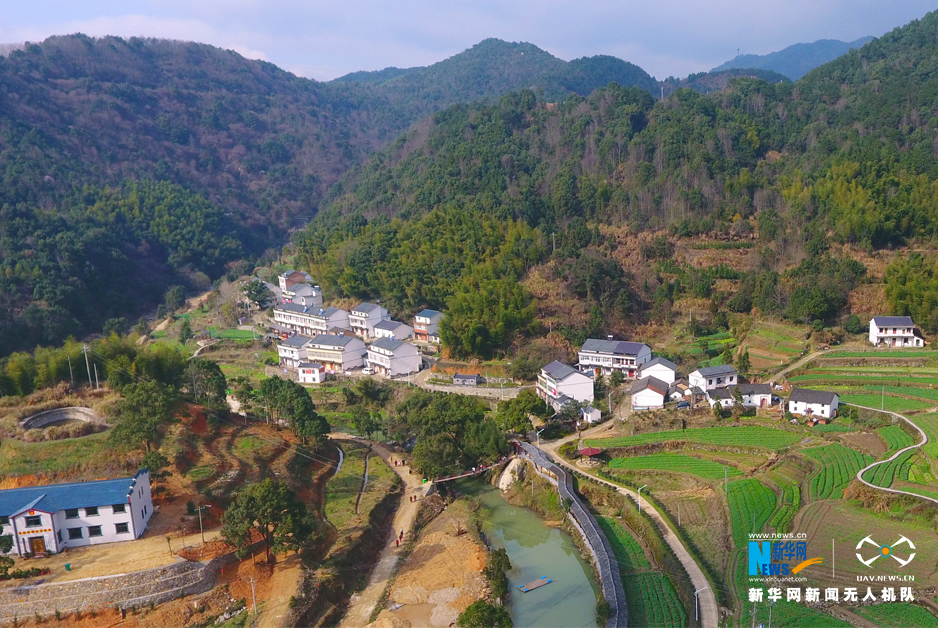 航拍湖北“美麗鄉村”王衝村 看昔日落後小山村華麗轉身