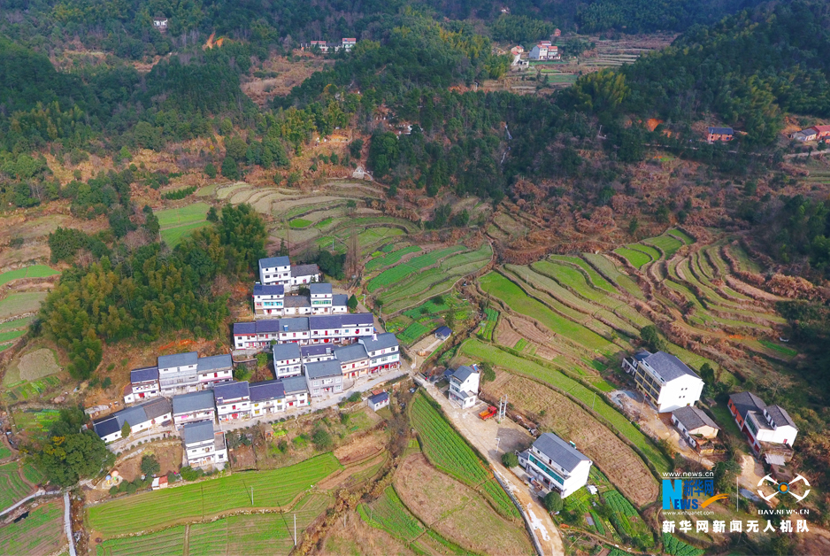 航拍湖北“美麗鄉村”王衝村 看昔日落後小山村華麗轉身