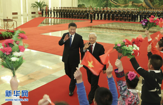 習近平同越共中央總書記阮富仲舉行會談