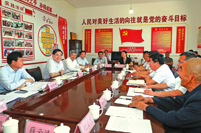 胡和平：著力提高基層黨建工作品質