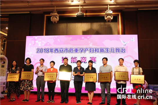 【健康 加顯示圖+三秦大地 西安+移動列表】（頁面標題）西安市危重孕産婦和新生兒救治技能競賽開賽（內容頁標題）西安市危重孕産婦和新生兒救治技能競賽開賽 新城區周至縣獲團體一等獎