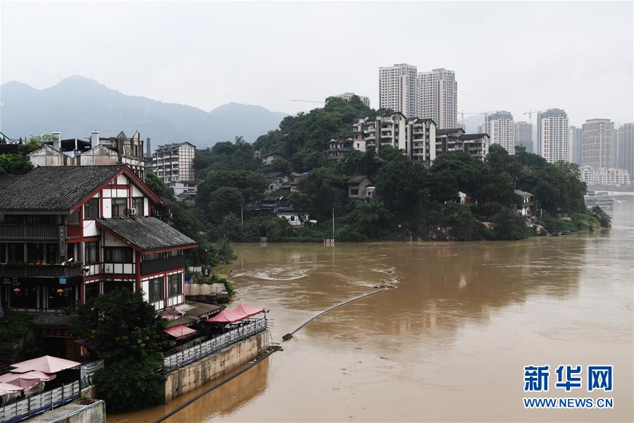 嘉陵江重慶段水位上漲