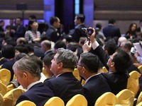 與會嘉賓在主會場內就坐