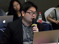 華僑大學國際政治系主任黃日涵在發言