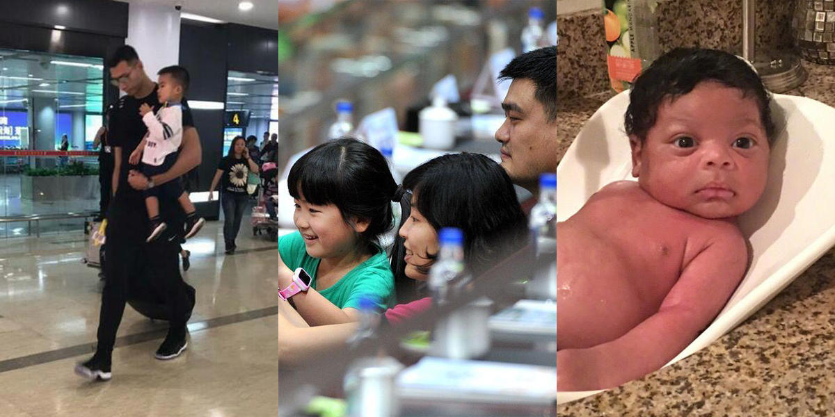 家有萌寶！姚明愛女清秀 馬布裏外孫最Q(圖)