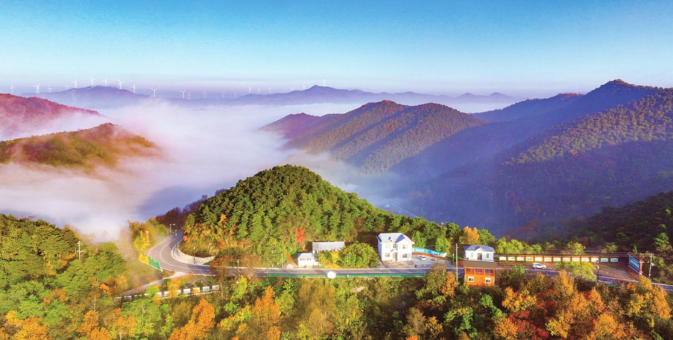 運城市夏縣中條山：雲海縹緲 美不勝收