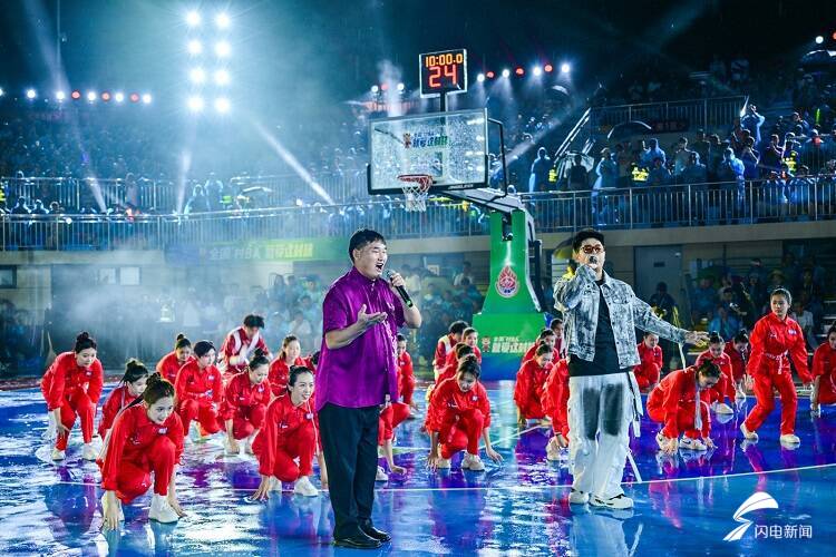 全國“村BA”北部大區賽在煙臺招遠火熱開賽