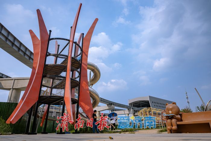 濟南：唐冶中央公園變身“都市避暑綠洲”