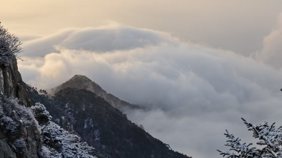 雪後泰山披銀裝 雲海日出醉遊人_fororder_【雪後泰山】2