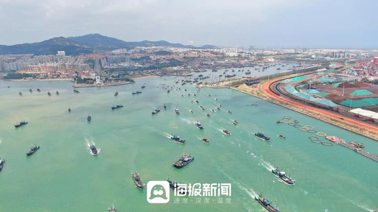 日照嵐山1300余艘漁船揚帆出海