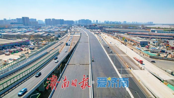 濟南零點立交“拼圖”完成!最後一處環形匝道即將合龍