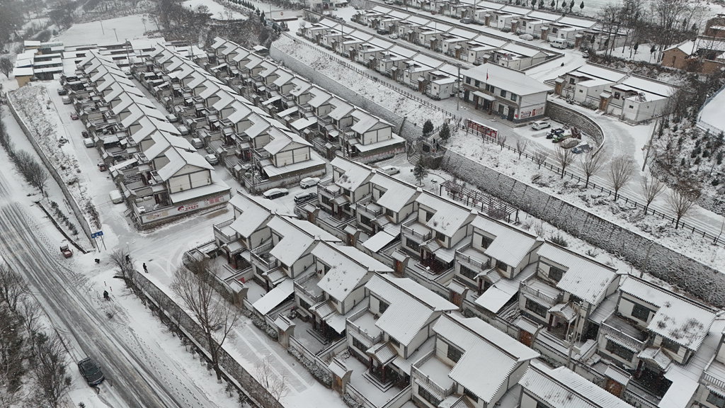 天水市清水縣銀裝素裹 絕美雪景盡收眼底