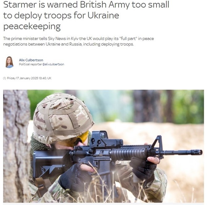 資訊很有聊丨英國援烏“雄心”被潑冷水：英軍規模太小