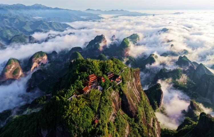 “五一”邂逅湖南崀山雲海日出_fororder_2