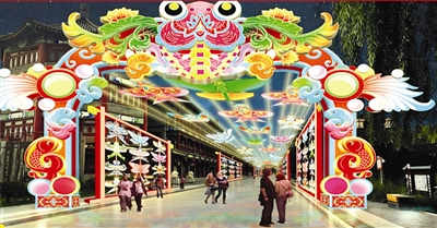 楊柳青燈展 大年初一亮燈