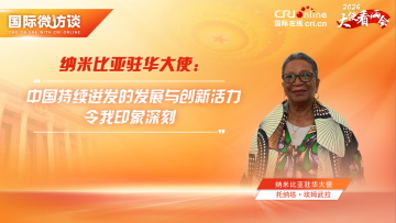 納米比亞駐華大使：中國迸發的發展與創新活力令我印象深刻