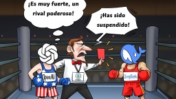 【Caricatura editorial】El árbitro hace "trampas"