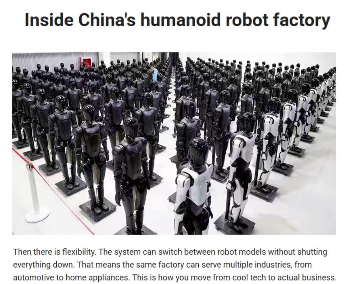 全球媒體聚焦 | 美媒：中國人形機器人實現量産意味著什麼？_fororder_2