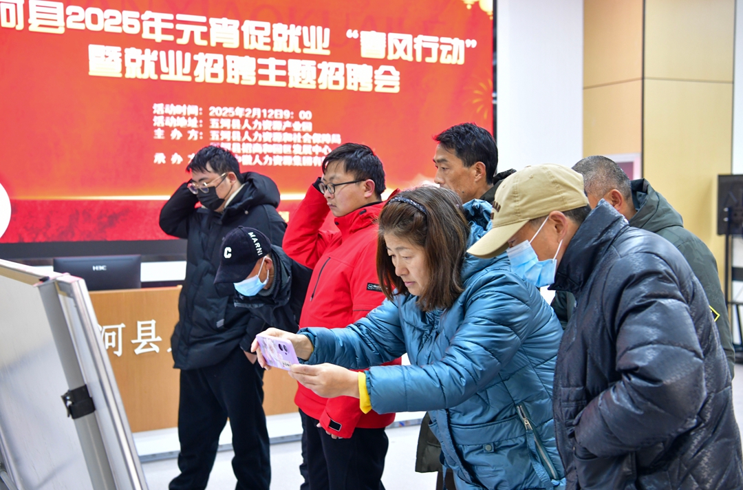 蚌埠五河：新春招聘會人氣旺