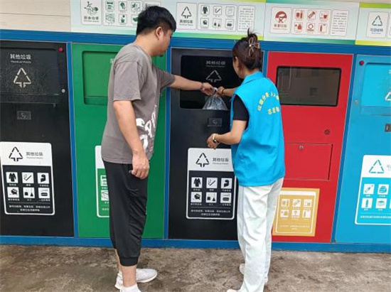 南京高淳古柏街道新城社區多措並舉 給垃圾一個合適的“家”