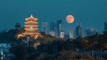 超級月亮邂逅中秋！賞月地圖出爐 看哪皓月當空_fororder_武漢明月