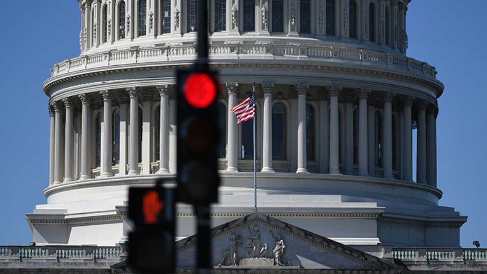 美國原住民保留地居民：又被政府騙了_fororder_這是10月1日在美國首都華盛頓拍攝的美國國會大廈
