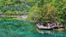 九寨溝：滿山彩林如畫 美景宛若人間仙境_fororder_22