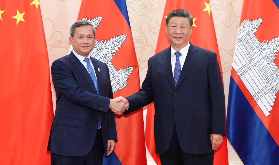 習近平會見柬埔寨首相洪瑪奈_fororder_上合組織天津峰會｜習近平會見柬埔寨首相洪瑪奈XxjpsgC000324_20250830_PEPFN0A001.JPG