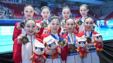 游泳世錦賽：花遊集體自由自選中國隊摘金