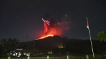 印尼一火山連續兩次大規模噴發 我總領館發佈安全提醒
