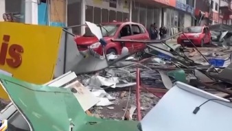 視頻丨巴西南部一城市遭龍捲風襲擊 致6死超430傷_fororder_a75eddf389a5407e8d0014496ea13165